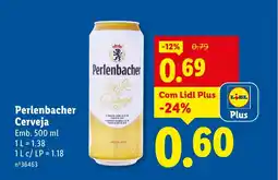 Lidl Perlenbacher Cerveja promoção