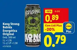 Lidl Kong Strong Bebida Energética Original promoção