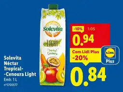 Lidl Solevita Néctar Tropical-Cenoura Light promoção