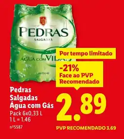 Lidl Pedras Salgadas Água com Gás promoção