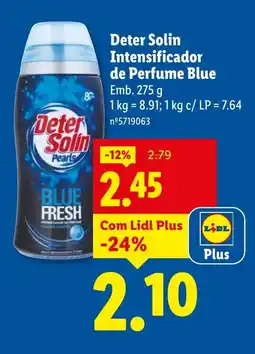 Lidl Deter Solin Intensificador de Perfume Blue promoção