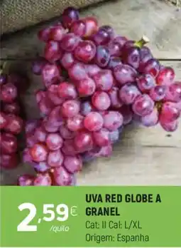 Coviran Uva red globe a granel promoção