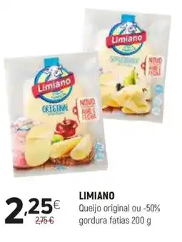 Coviran LIMIANO Queijo original ou -50% gordura fatias promoção
