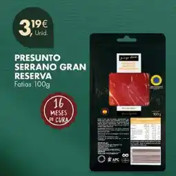 Pingo Doce Presunto serrano gran reserva fatias promoção