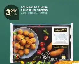 Pingo Doce Bolinhas de alheira echourico p/forno promoção