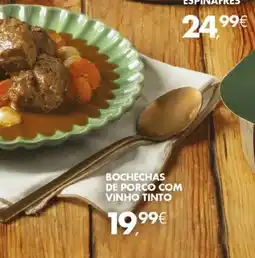 Pingo Doce Bochechas de porco com vinho tinto promoção