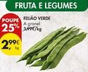 Pingo Doce Feijão verde a granel promoção