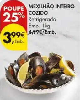 Pingo Doce Mexilhão inteiro cozido promoção