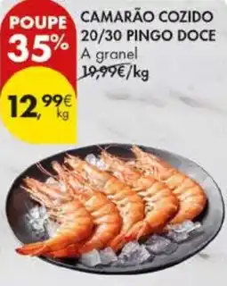 Pingo Doce Camarão cozido 20/30 pingo doce promoção