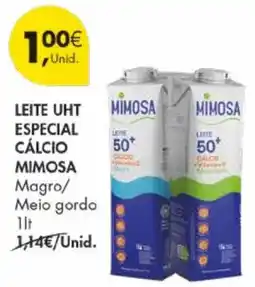 Pingo Doce Leite uht mimosa cálcio mimosa promoção