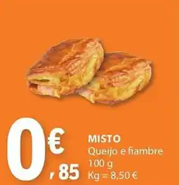 E.Leclerc Misto queijo e fiambre promoção
