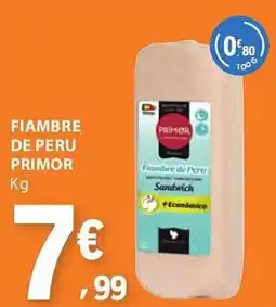 E.Leclerc Fiambre de peru primor promoção