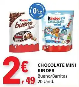 E.Leclerc Chocolate mini kinder promoção