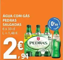 E.Leclerc Água com gás pedras salgadas promoção