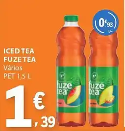 E.Leclerc Iced tea fuze tea vários pet promoção