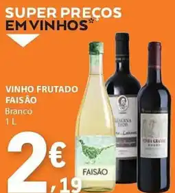 E.Leclerc Vinho frutado faisão branco promoção