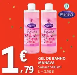E.Leclerc Gel de banho manava sakura promoção