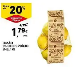 Continente Limão 0% desperdício promoção