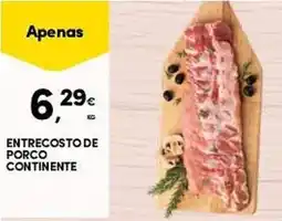 Continente Entrecosto de porco continente promoção