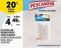 Continente Filetes de pangasius pescanova ultracongelados promoção