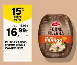 Continente Peito frango forno lenha campofrio promoção
