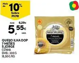 Continente Queijo ilha dop 7 meses s.jorge cunha promoção