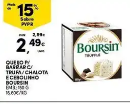 Continente Queijo p/ barrar c/ trufa/chalota e cebolinho boursin promoção