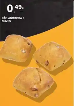 Continente Pão abóbora e nozes promoção