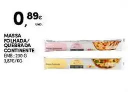 Continente Massa folhada/ quebrada continente promoção