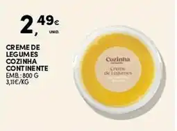Continente Creme de legumes cozinha continente promoção