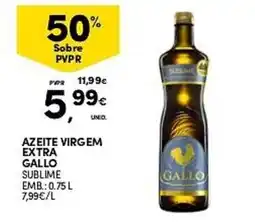 Continente Azeite virgem extra gallo promoção