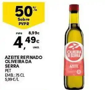 Continente Azeite refinado oliveira da serra promoção