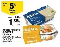 Continente Arroz pronto acomer cigala agulha/integral promoção