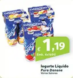 Roque Supermercados logurte Liquido Puro Danone promoção