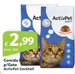 Roque Supermercados Comida S p/Gato ActivPet Cocktail promoção
