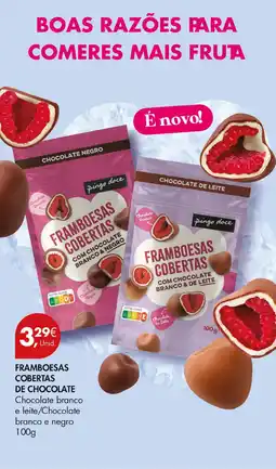 Pingo Doce Framboesas cobertas de chocolate promoção