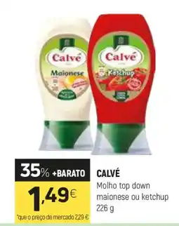 Coviran Calvé Molho top down maionese ou ketchup promoção