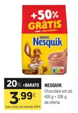 Coviran Nesquik Chocolate em pó promoção