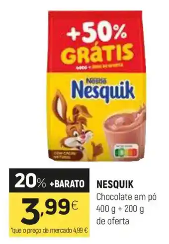 Coviran Nesquik Chocolate em pó promoção