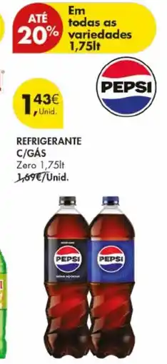 Pingo Doce Refrigerante c/gás pepsi zero promoção