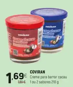 Coviran COVIRAN Creme para barrar cacau 1 ou 2 sabores promoção