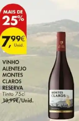 Pingo Doce Vinho alentejo montes claros reserva tinto promoção