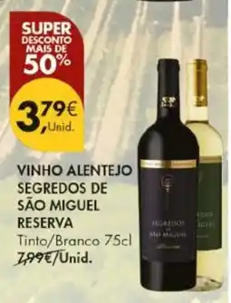 Pingo Doce Vinho alentejo segredos de são miguel reserva promoção