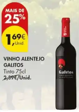Pingo Doce Vinho alentejo galitos tinto promoção