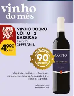 Pingo Doce Vinho douro côtto 12 barricas promoção