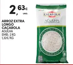 Continente Arroz extra longo cacarola agulha promoção