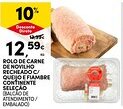 Continente Rolo de carne de novilho recheado c/ queijo e fiambre continente seleçao promoção