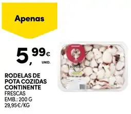Continente Rodelas de pota cozidas continente frescas promoção