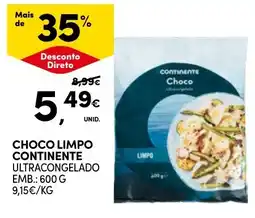 Continente Choco limpo continente ultracongelado promoção
