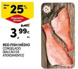 Continente Red fish médio congelado promoção